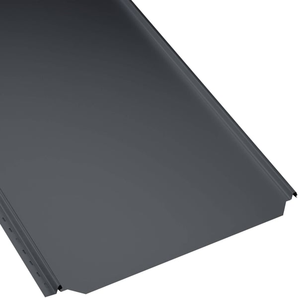 Stehfalzblech PD-510-S Flach Anthrazitgrau 0,50 mm, Hauptansicht