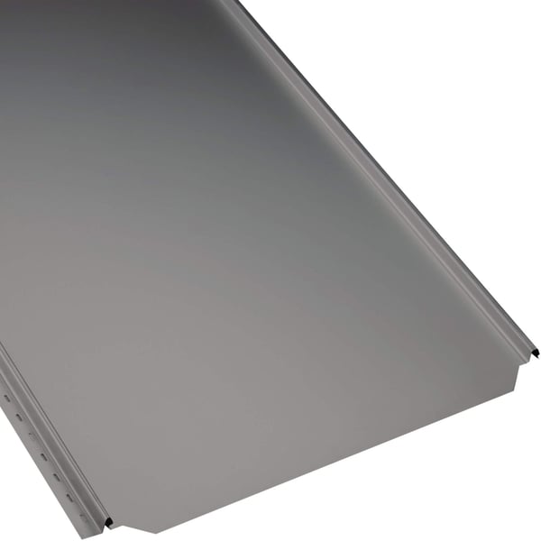 Stehfalzblech PD-510-S Flach Graualuminium 0,50 mm Stahl, Polyester, Vlies 700 g/m², Hauptansicht