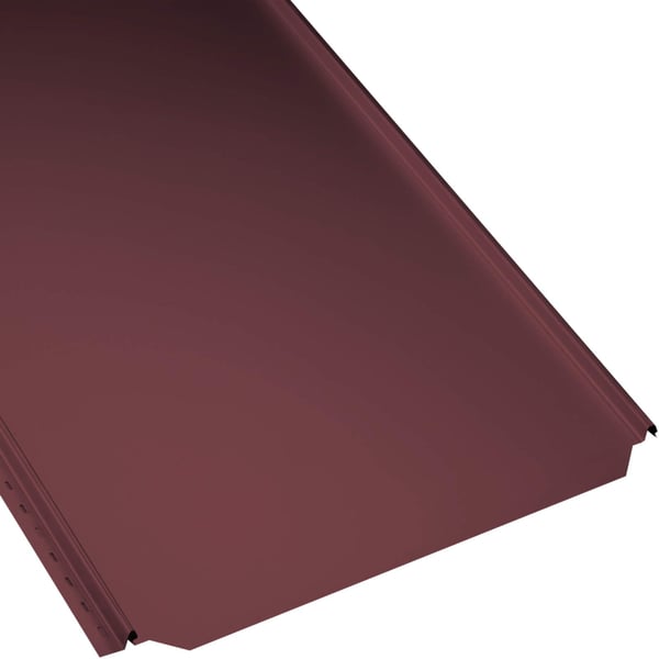 Stehfalzblech PD-510-S Flach weinrot, 0,50 mm Stahl, 25 µm Polyester, Hauptansicht
