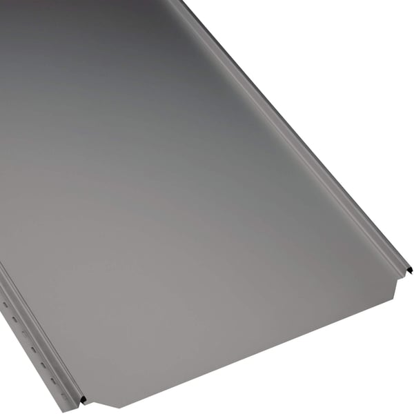 Stehfalzblech PD-510-S Flach Graualuminium, 0,50 mm Stahl, Hauptansicht