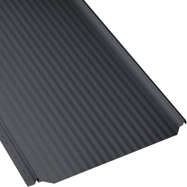 Stehfalzblech PD-510-S Mikro Anthrazitgrau RAL 7016, 0,50 mm Stahl, 50 µm PURLAK® Beschichtung