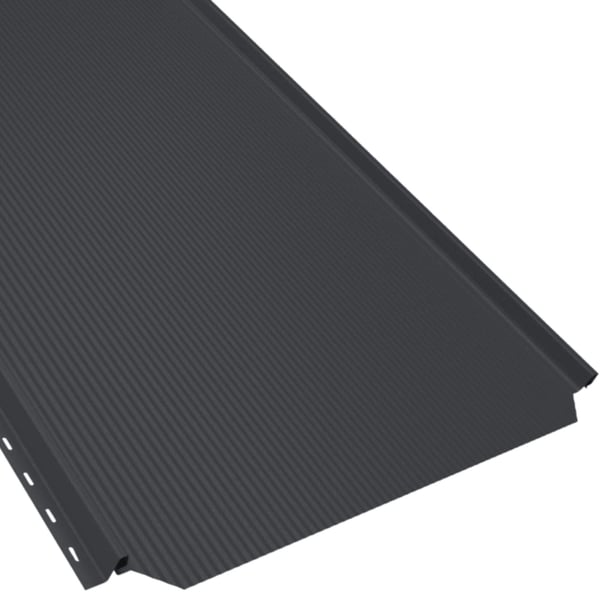 Stehfalzblech PD-510-S Anthrazitgrau, 0,50 mm Stahl, PURLAK® Beschichtung, schraubenlose Befestigungsleiste
