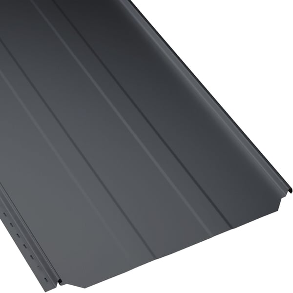 Stehfalzblech PD-510-S Trapez Graphitgrau, 0,50 mm, Hauptansicht mit Profilstruktur