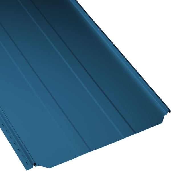 Stehfalzblech PD-510-S Trapez Enzianblau RAL 5010, 0,50 mm Stahl mit 25 µm Polyesterbeschichtung