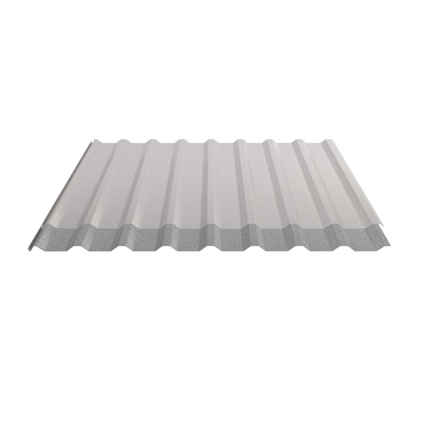 Trapezblech 20/1100, Grauweiß RAL 9002, Unterseite mit Anti-Tropf-Vlies