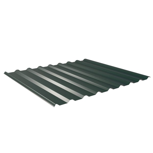Trapezblech 20/1100 moosgrün, 0,50 mm, Puramid-Beschichtung, Hauptansicht