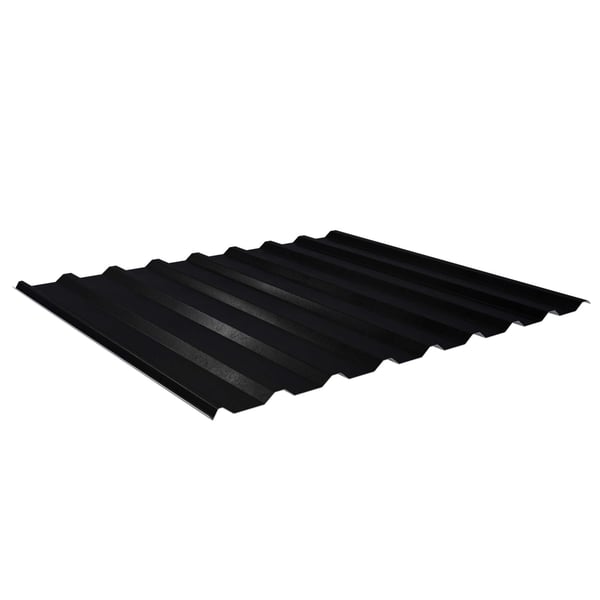 Trapezblech 20/1100 dunkelgrau, 0,50 mm Stahl, 35 µm Mattpolyester-Beschichtung, Hauptansicht