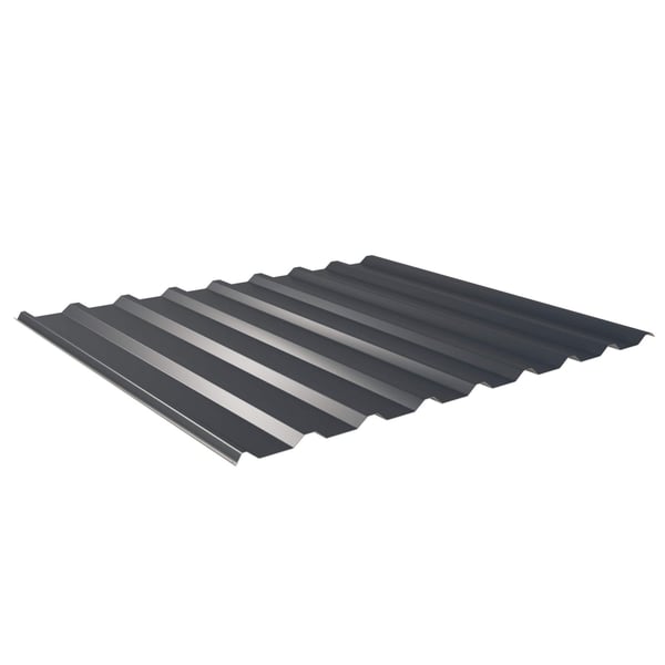 Trapezblech 20/1100 Anthrazitgrau, 0,50 mm Stahl, 60 µm Puramid Beschichtung, Hauptansicht