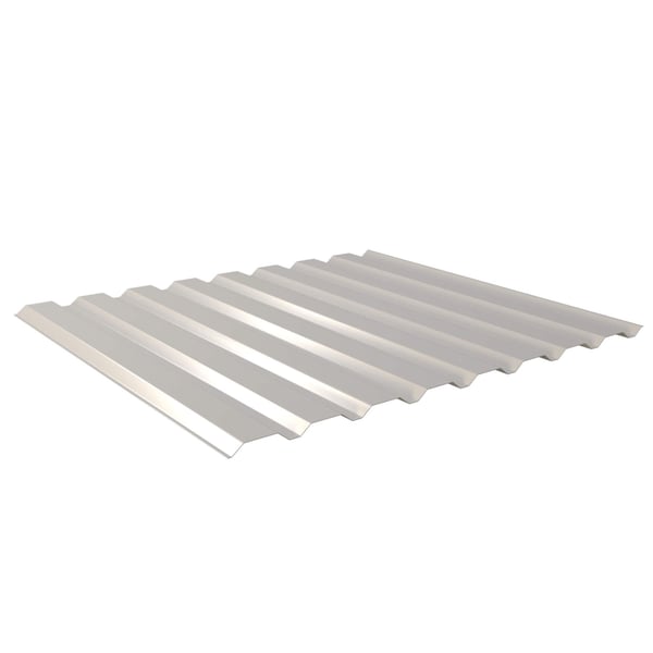 Trapezblech 20/1100, Lichtgrau RAL 7035, 0,50 mm Stahl, Polyester 25 µm Beschichtung, Hauptansicht