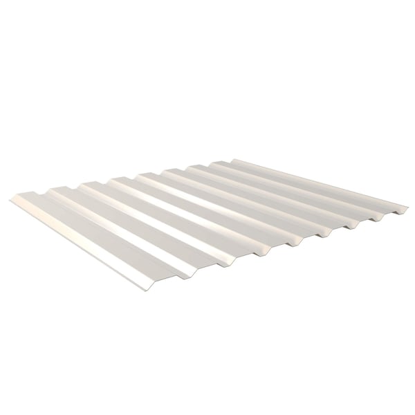 Trapezblech 20/1100 Wand, Reinweiß RAL 9010, 0,50 mm Stahl, freigestellt