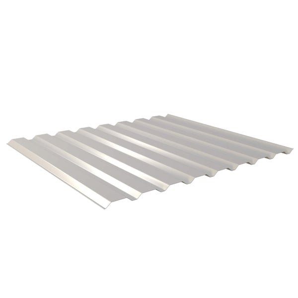 Trapezblech 20/1100 Wand, Weißaluminium (RAL 9006), 0,75 mm Stahl, Polyesterbeschichtung, Hauptansicht