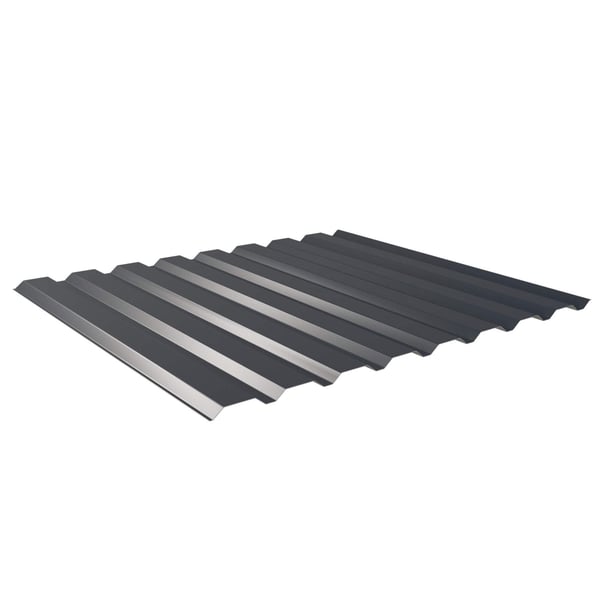 Trapezblech 20/1100 Wand, Anthrazitgrau RAL 7016, 0,50 mm Stahl, Puramid beschichtet