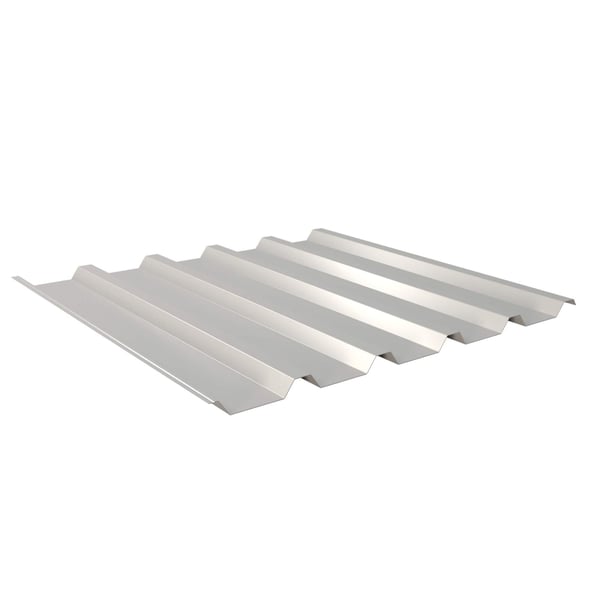 Trapezblech 35/207 Aluminium Weißaluminium RAL 9006, Hauptansicht der Profilplatte