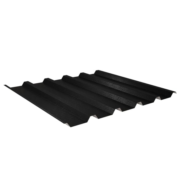Trapezblech 35/207 Tiefschwarz (RAL 9005) aus 0,50 mm Stahl mit 80 µm Shimoco Beschichtung, Hauptansicht