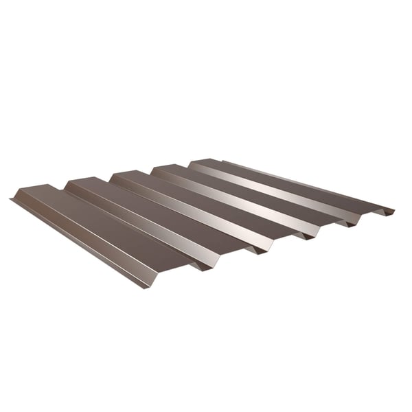 Trapezblech 35/207 Sepiabraun RAL 8014, Stahl 0,40 mm, Hauptansicht