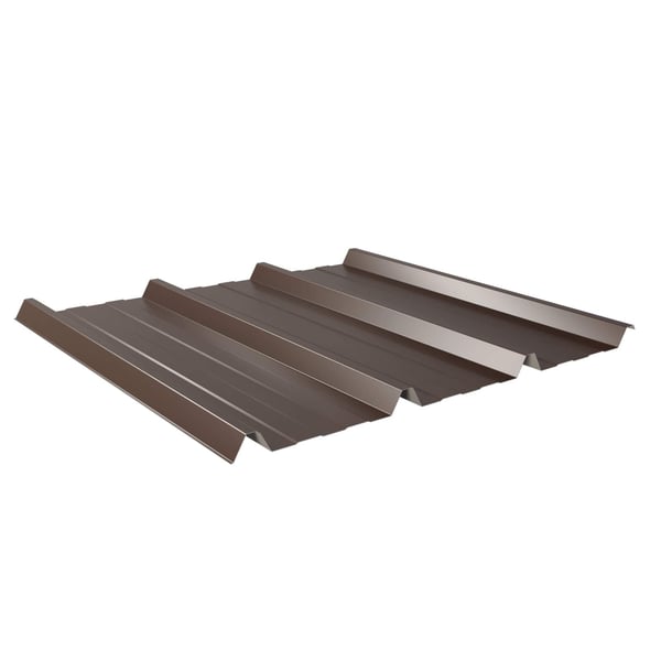 Trapezblech 45/333 | Dach | Anti-Tropf 1000 g/m² | Stahl 0,50 mm | 25 µm Polyester | 8014 - Sepiabraun