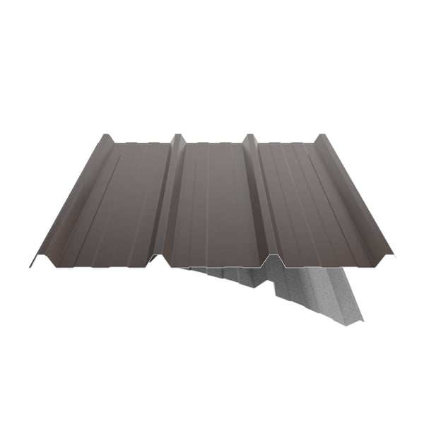 Trapezblech 45/333 | Dach | Anti-Tropf 1000 g/m² | Stahl 0,50 mm | 25 µm Polyester | 8014 - Sepiabraun