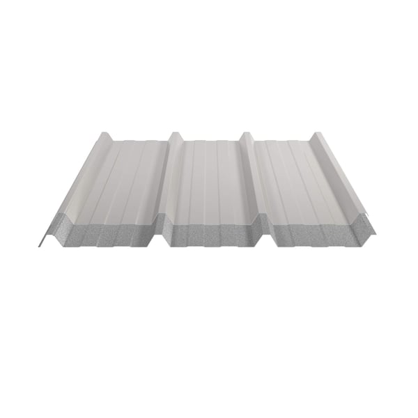 Trapezblech 45/333, Grauweiß RAL 9002, 0,50 mm Stahl, mit Antikondensvlies auf der Unterseite