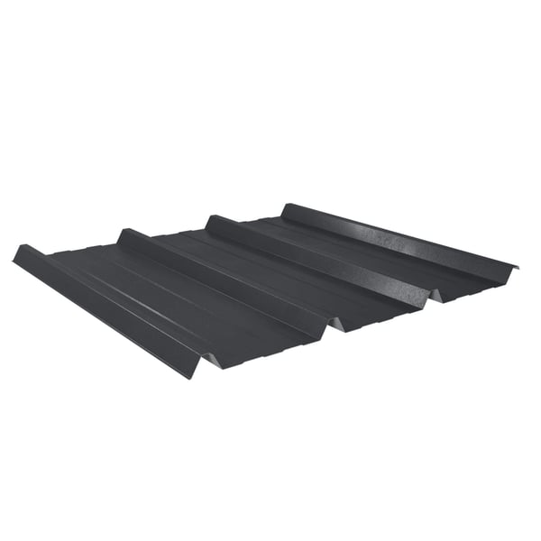 Trapezblech 45/333, dunkelgrau (RAL 7024) mit 35 µm Mattpolyester-Beschichtung, Hauptansicht