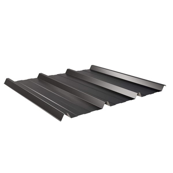Trapezblech 45/333 Tiefschwarz, 0,50 mm Stahl, 25 µm Polyesterbeschichtung, Hauptansicht