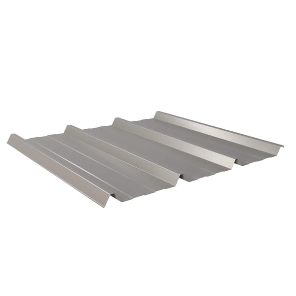 Trapezblech 45/333 Graualuminium, 0,50 mm Stahl, 25 µm Polyesterbeschichtung, Hauptansicht