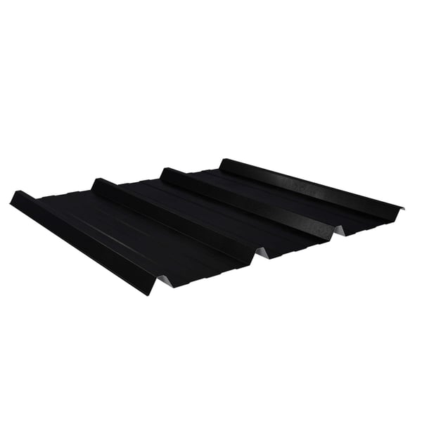 Trapezblech 45/333, Schwarz (RAL 9005), 0,50 mm Stahl, 35 µm Mattpolyester, Hauptansicht