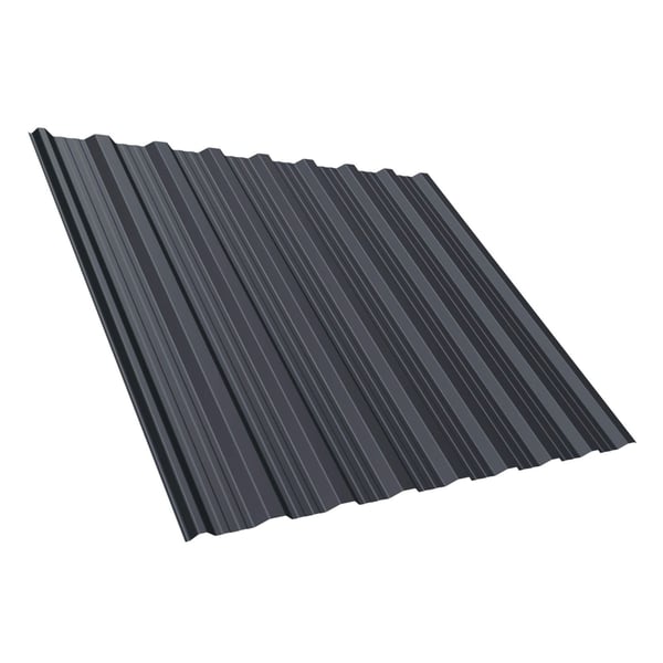 Trapezblech T18DR Graphitgrau RAL 7024, 0,50 mm Stahl, 25 µm Polyesterbeschichtung, Hauptansicht
