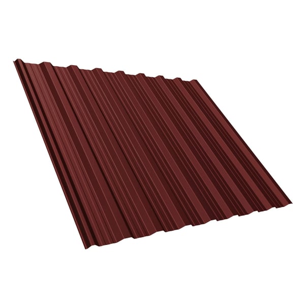 Trapezblech T18DR rotbraun RAL 8012, 0,50 mm Stahl, Polyesterbeschichtung, Hauptansicht
