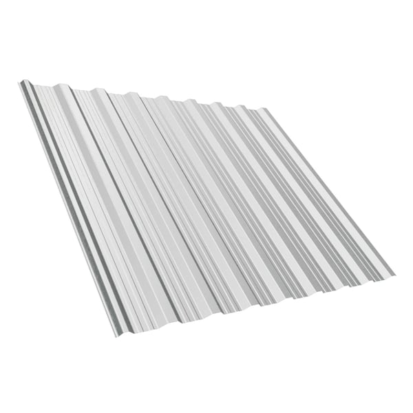 Trapezblech T18DR Lichtgrau (RAL 7035) aus 0,50 mm Stahl, 25 µm Polyesterbeschichtung