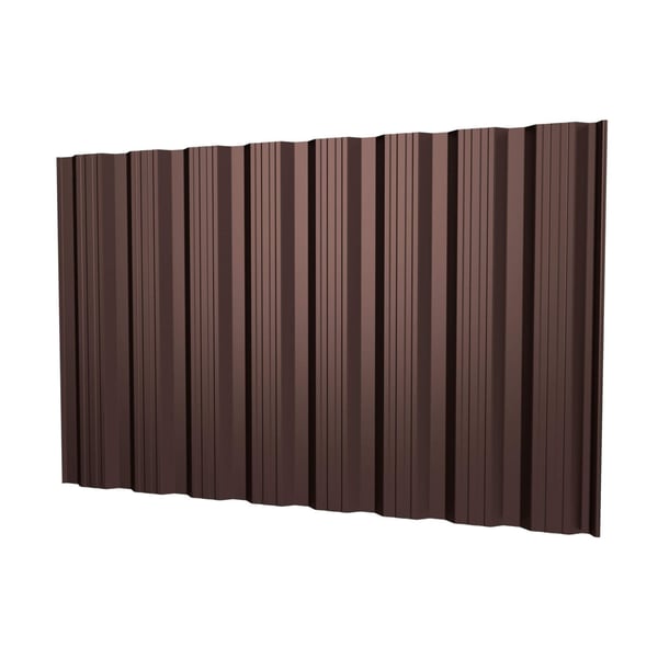 Trapezblech T18DR Wand Schokoladenbraun RAL 8017, 0,50 mm, 35 µm Mattpolyester