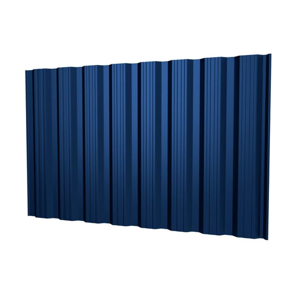 Trapezblech T18DR Enzianblau RAL 5010, 0,50 mm Stahl, 25 µm Polyesterbeschichtung, Hauptansicht