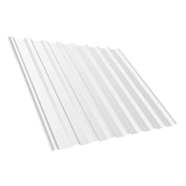 Trapezblech T20M Aluzink 0,40 mm, Hauptansicht schraeg von oben