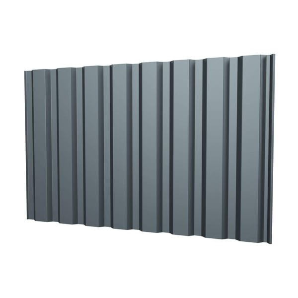 Trapezblech T20M Wand Stahl 0,63 mm Fenstergrau RAL 7040, Hauptansicht