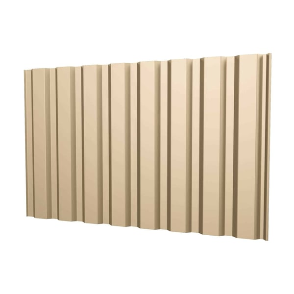Trapezblech T20M Wand Hellelfenbein (RAL 1015) 0,75 mm Stahl, Hauptansicht