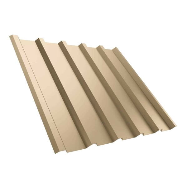 Trapezblech T35/207MD Hellelfenbein, 0,75 mm Stahl, 25 µm Polyesterbeschichtung, Hauptansicht