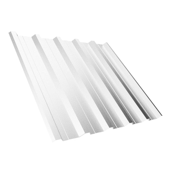 Trapezblech T35DR aus Aluzink 0,50 mm, schraeg von oben, Hauptansicht