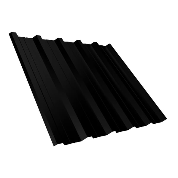 Trapezblech T35DR Dach, Stahl 0,50 mm, Schwarz PURMAT, Hauptansicht