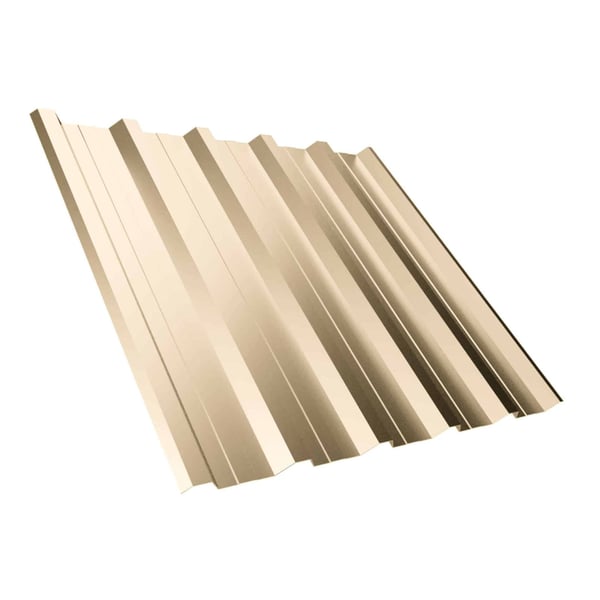 Trapezblech T35DR Dach Hellelfenbein 0,75 mm Stahl 25 µm Polyester Beschichtung Hauptansicht