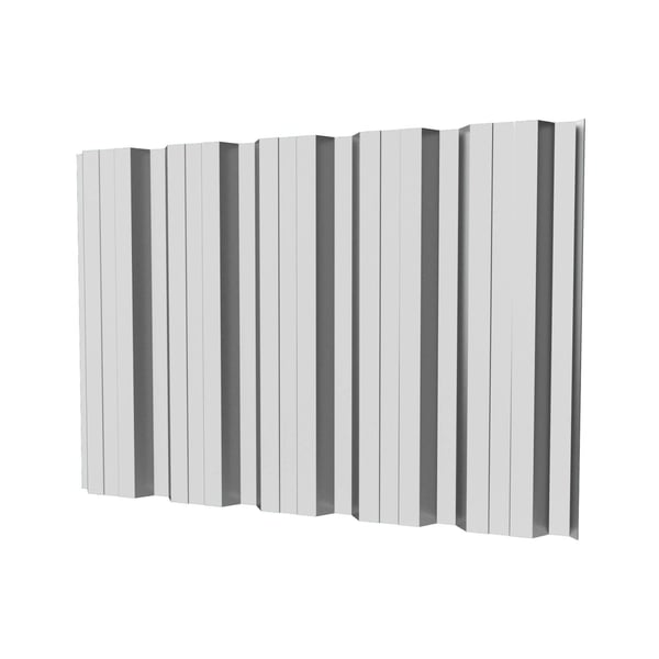 Trapezblech T35DR Wand Lichtgrau RAL 7035, 0,50 mm Stahl, 25 µm Polyesterbeschichtung, Hauptansicht