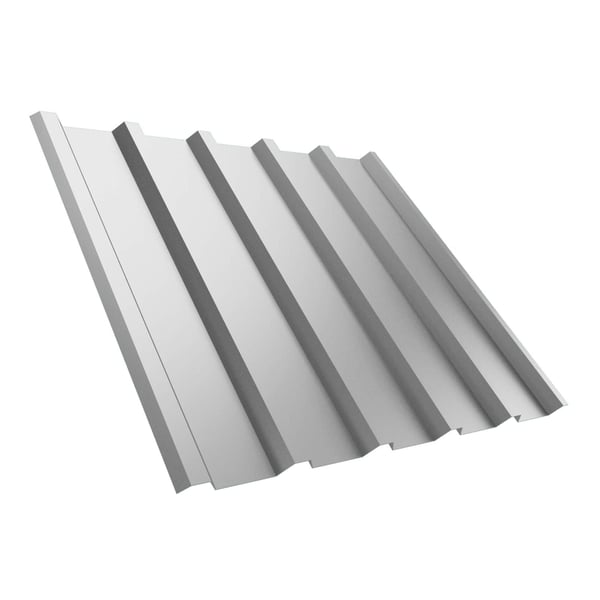 Trapezblech T35M Lichtgrau (RAL 7035) aus Stahl 0,75 mm mit 25 µm Polyesterbeschichtung, Hauptansicht