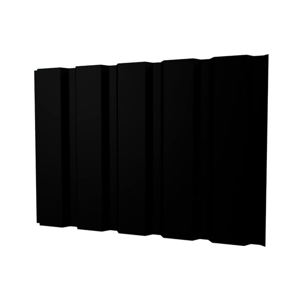 Trapezblech T35M Wand, Schwarz RAL 9005, 0,50 mm, Hauptansicht