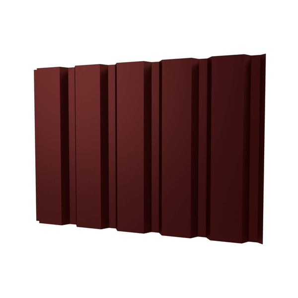 Trapezblech T35M Wand Rotbraun (RAL 8012) aus 0,50 mm Stahl, Seitenansicht des Profils