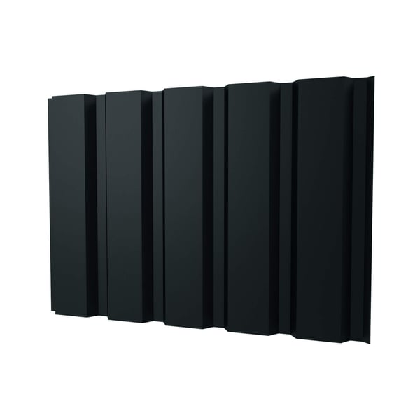 Trapezblech T35M Wand Anthrazitgrau RAL 7016, 0,63 mm Stahl, Hauptansicht