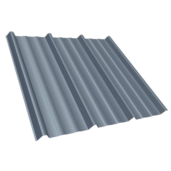 Trapezblech T45/333M Fehgrau, 0,50 mm, 25 µm Polyester, Hauptansicht von oben