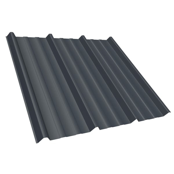 Trapezblech T45/333M Dach Graphitgrau RAL 7024, 0,50 mm Stahl, 25 µm Polyesterbeschichtung, Hauptansicht