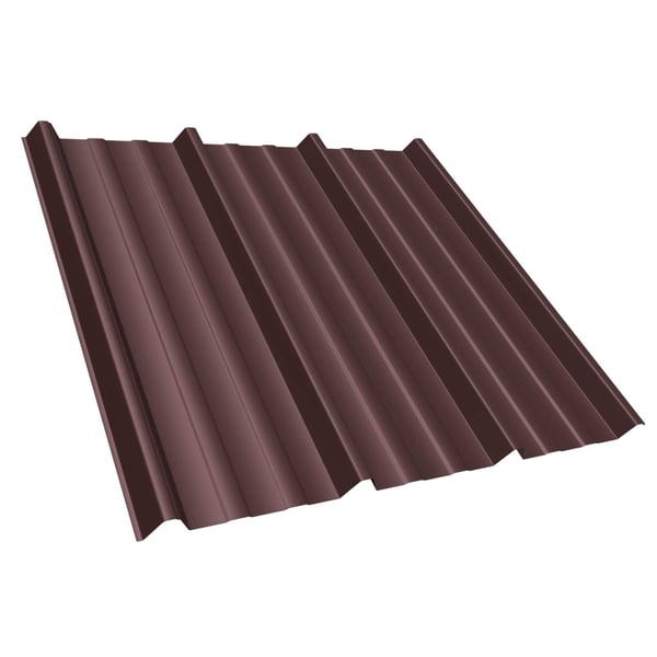 Trapezblech T45/333M schokoladenbraun, 0,50 mm Stahl, Hauptansicht