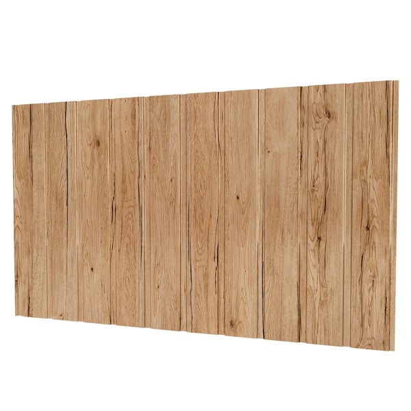 Trapezblech T7M Wand Ahorn 0,50 mm, Hauptansicht der Profilplatte mit Holzmaserung