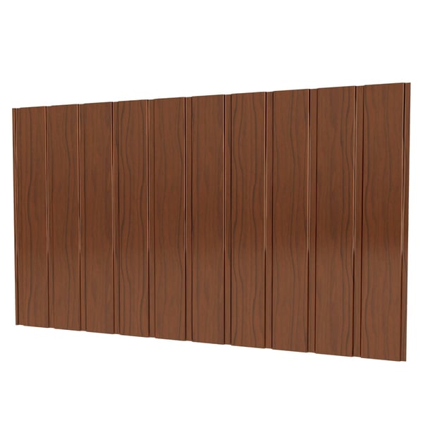 Trapezblech T7M Wand Eiche 0,50 mm, Hauptansicht mit Holzmaserung