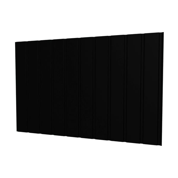 Trapezblech T7M Wand, schwarz (RAL 9005), 0,50 mm, 35 µm Mattpolyester, freigestellt