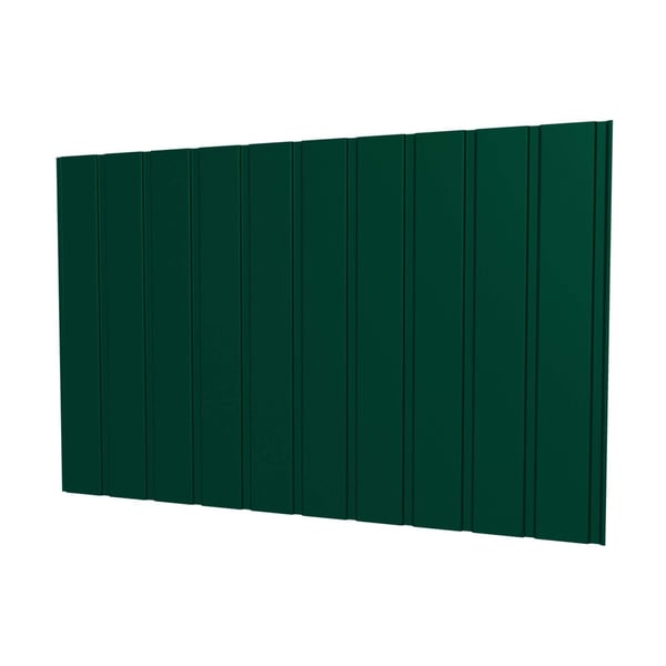 Trapezblech T7M Wand Moosgrün, 0,50 mm Stahl, 35 µm Mattpolyester Beschichtung